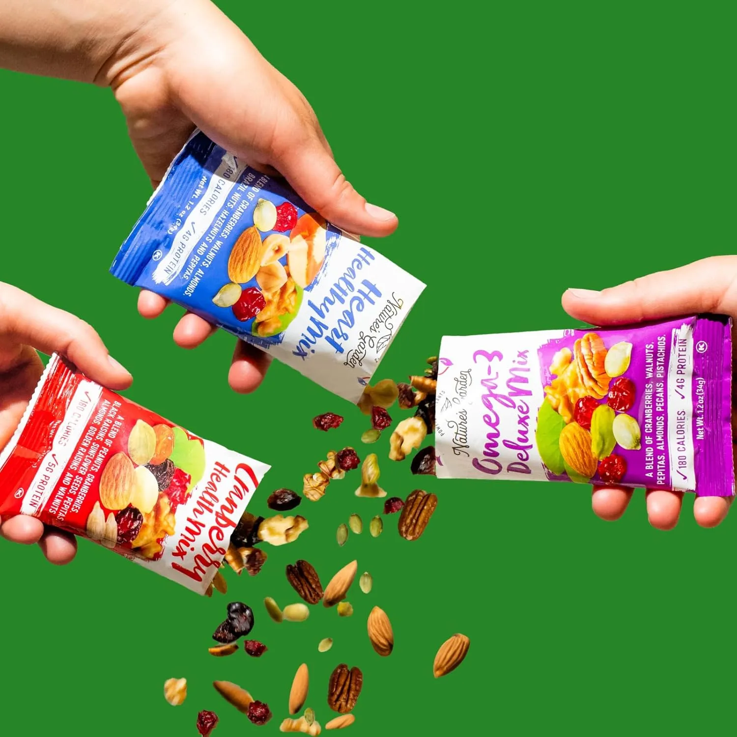 Nature's Garden Healthy Trail Mix Snack Pack (28.8 oz) Healthy Trail Mix 1.2 Ounce (Pack of 24)