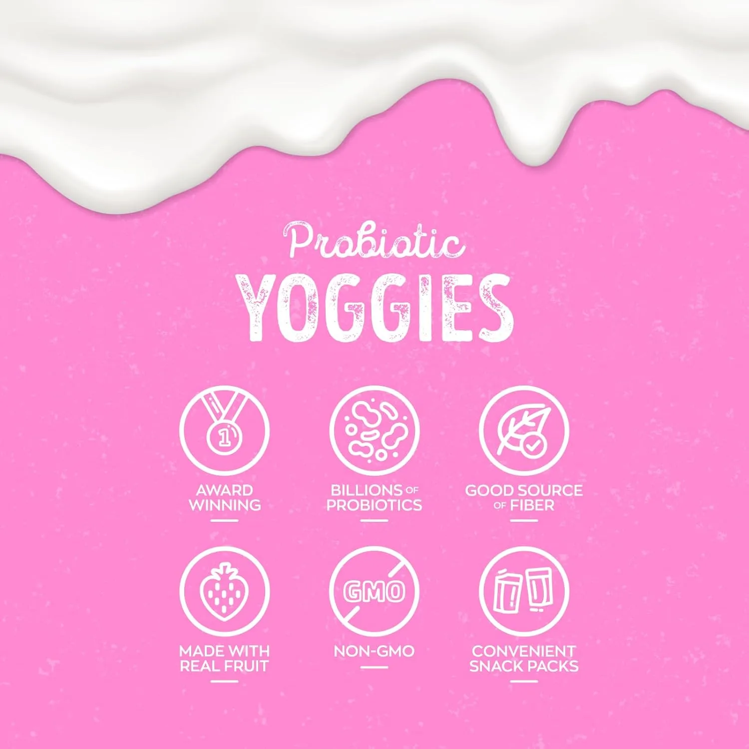 Nature's Garden Probiotic Yoggies Multi Pack, 21oz (Strawberry Yoggies 15x0.7 oz +Mixed Berry Yoggies 15x0.7 oz)