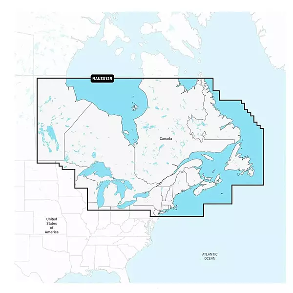 Navionics NAUS012R - Canada, East & Great Lakes - Navionics+