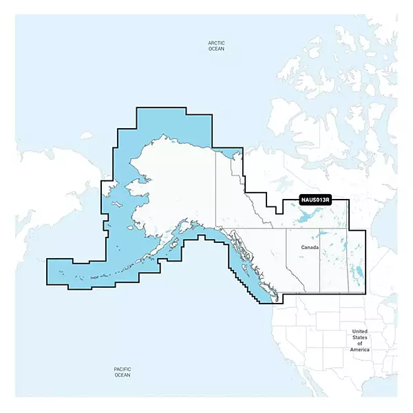 Navionics NAUS013R - Canada, West & Alaska - Navionics+