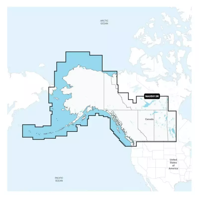Navionics NAUS013R - Canada, West & Alaska - Navionics+