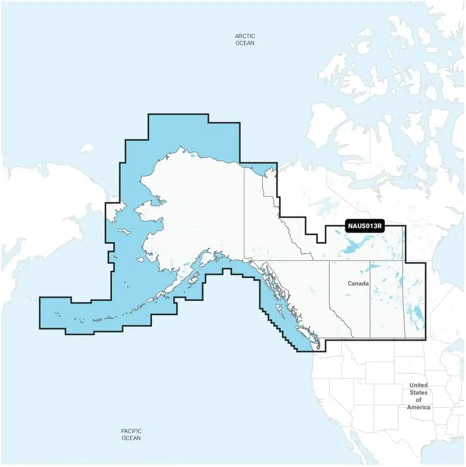 Navionics NAUS013R - Canada, West & Alaska - Navionics+