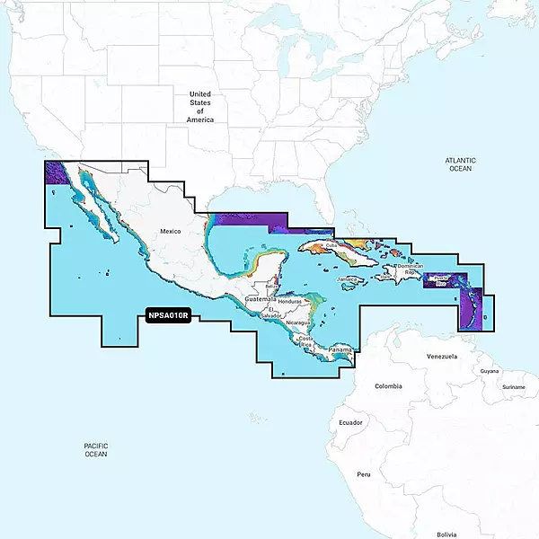 Navionics Platinum+ NPSA010R - Central America & Caribbean