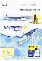 Navionics Plus Regions South Marine and Lake Charts on SD/MSD