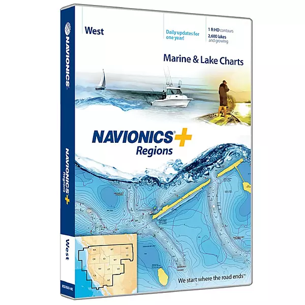 Navionics Plus Regions West Marine and Lake Charts on SD/MSD