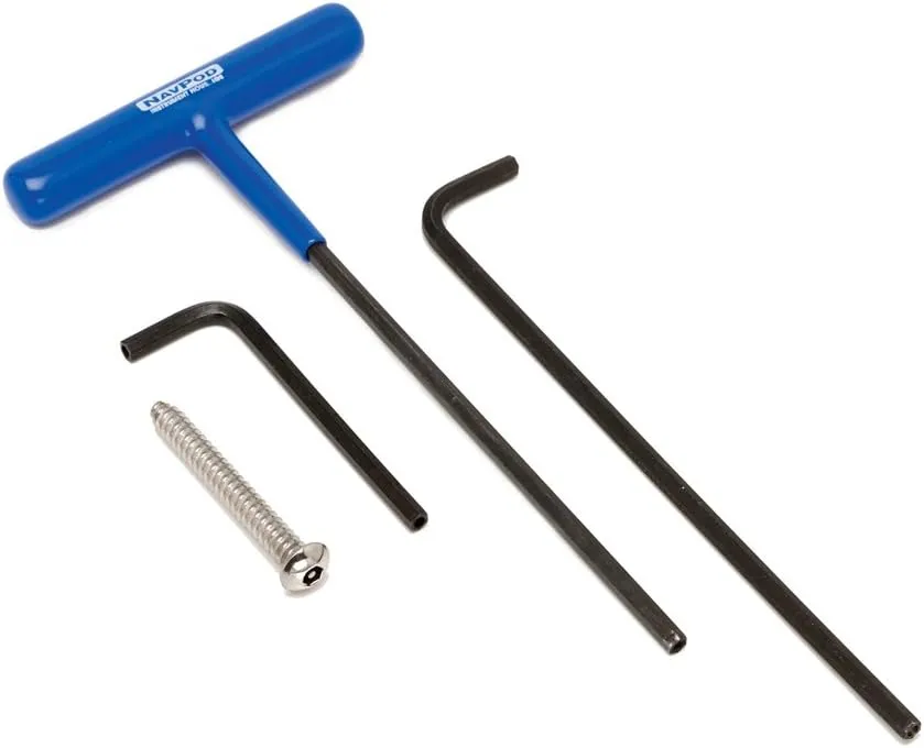 TPK300 TamperProof Wrench Set (Fits All Generations of NavPod Security Screws). Includes Two 5" L-Handle Wrenches and 6"