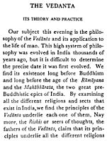 The Vedanta Its Theory and Practice The Vedanta Its Theory and Practice