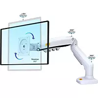 North Bayou Monitor Desk Stand F80 (White)