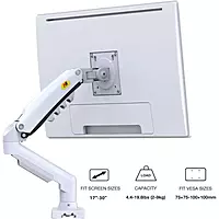 North Bayou Monitor Desk Stand F80 (White)