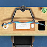 North Bayou Dual Monitor Desk Stand H180