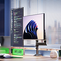 North Bayou Dual Monitor Desk Stand H180