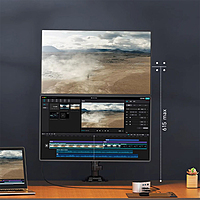 North Bayou Dual Monitor Desk Stand H180