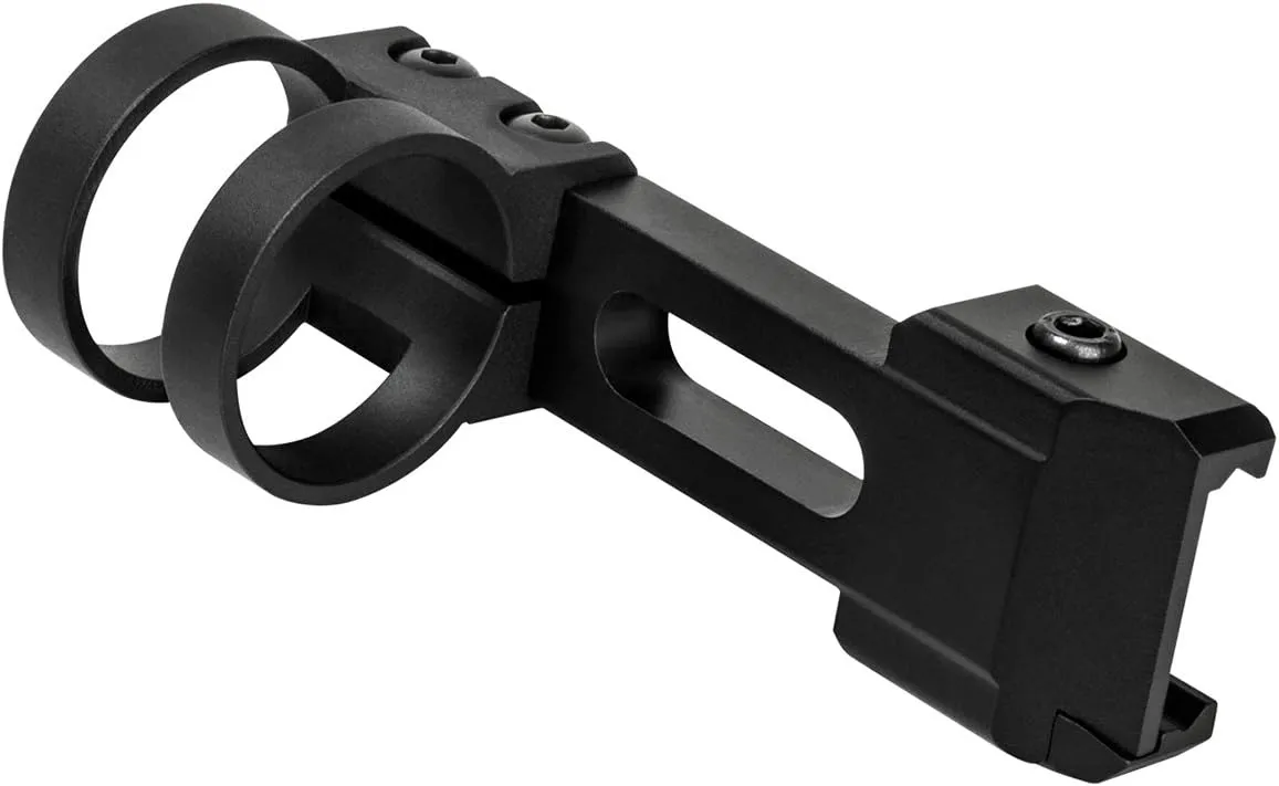 NC Star VMFLPR Ncstar, Picatinny 1" Extended Flashlight Mount, Standard, Black