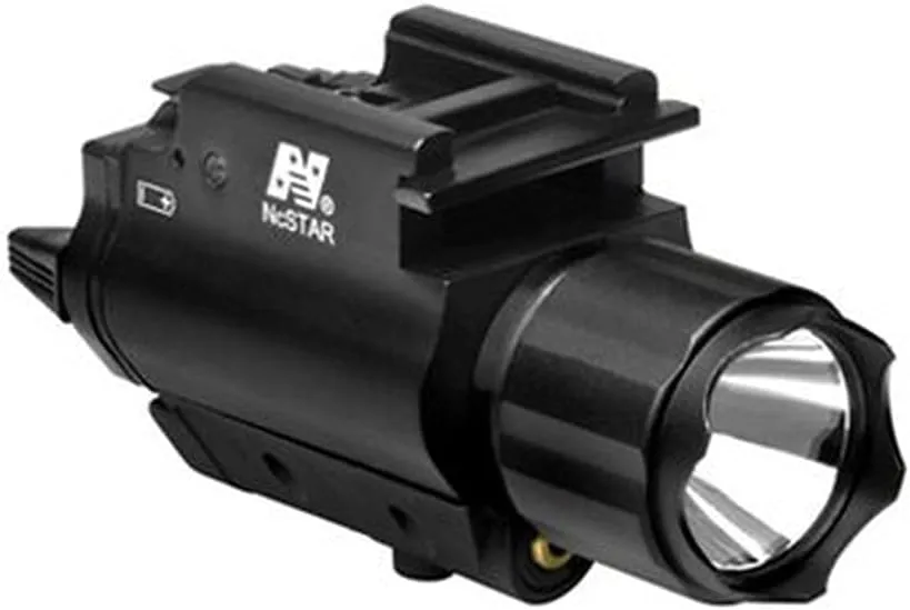 NCSTAR Laser Flashlight Tactical Weapon Combo Green Laser 3W 150 Lumens