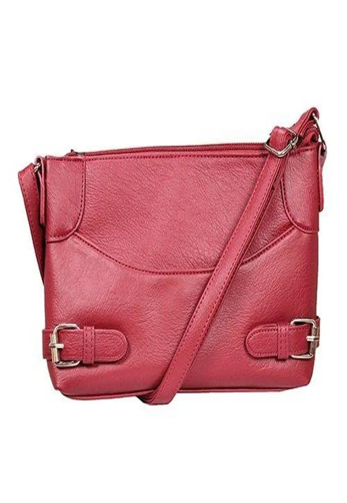 NCSTAR Faux Leather Crossbody CCW Bag with Universal Holster