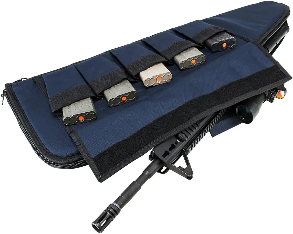 NCSTAR VISM Deluxe Padded Rifle Case with External Magazine Pockets