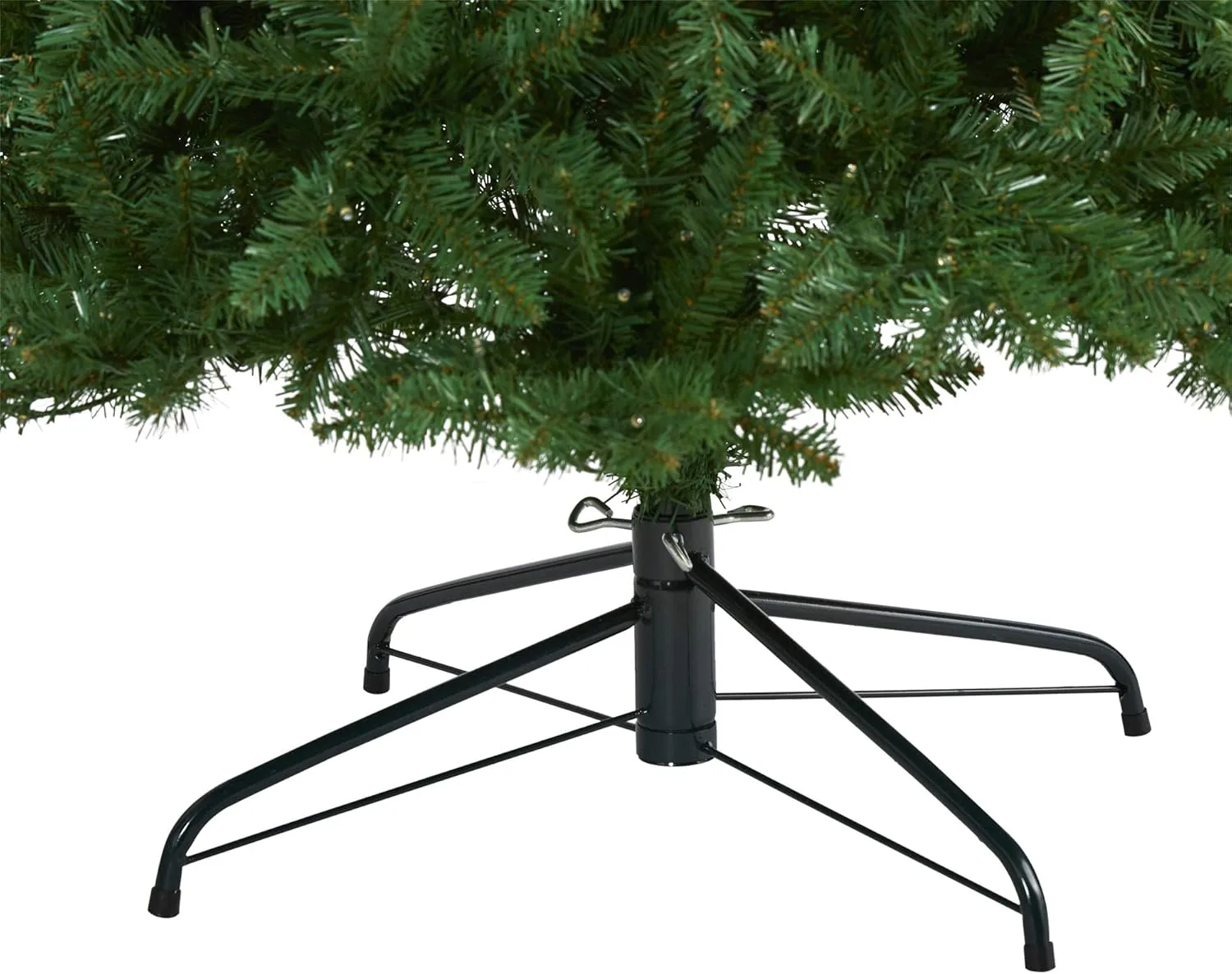 Nearly Natural 9ft. Slim Green Mountain Pine Artificial Christmas Tree with 600 Clear LED Lights 9ft Green