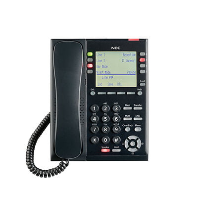 IP Self-Labeling Telephone (Black) W/O Patch Cord