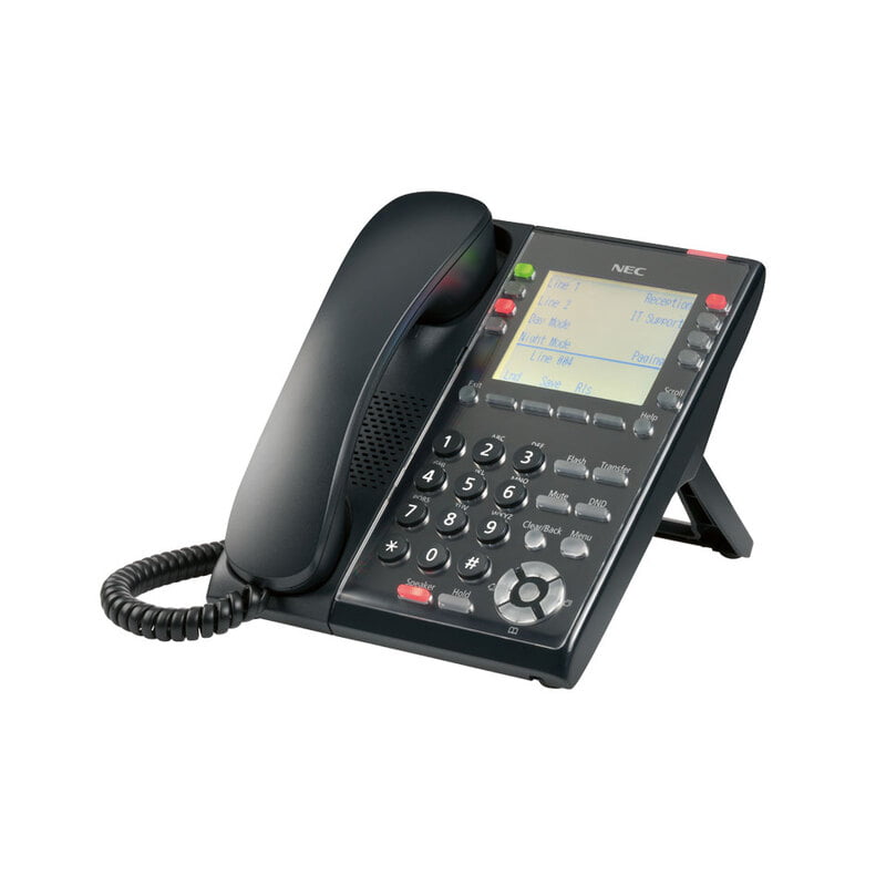 IP Self-Labeling Telephone (Black) W/O Patch Cord