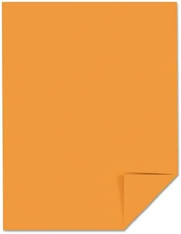 Neenah Astrobrights Premium Color Card Stock, 65 lb, 8.5 x 11, 250 Sheets, Cosmic Orange