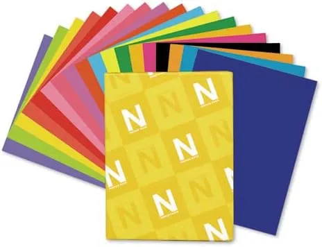 Neenah Astrobrights Premium Color Card Stock, 65 lb, 8.5 x 11, 250 Sheets, Cosmic Orange