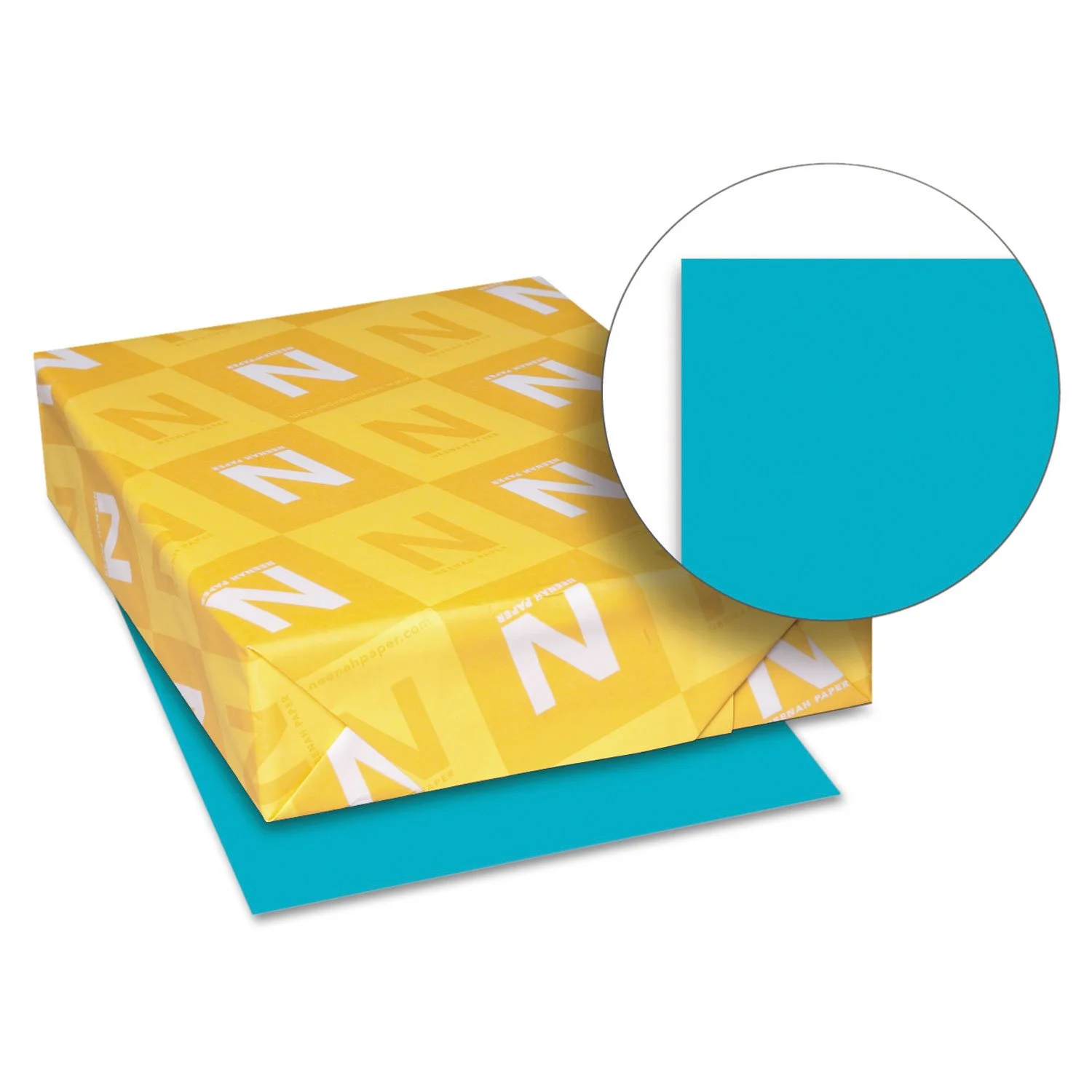 Neenah Astrobrights Color Paper, 8.5” x 11”, 24 lb/89 gsm, Terrestrial Teal, 500 Sheets (21849)