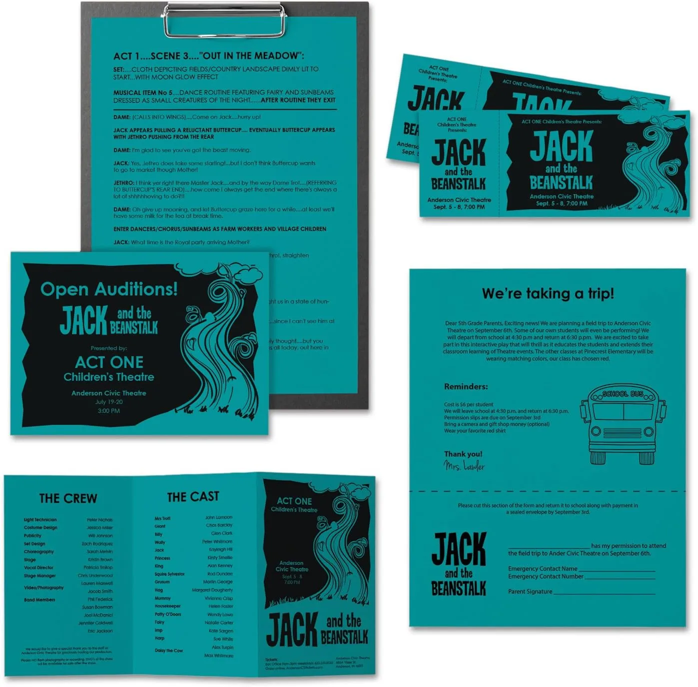 Neenah Astrobrights Color Paper, 8.5” x 11”, 24 lb/89 gsm, Terrestrial Teal, 500 Sheets (21849)