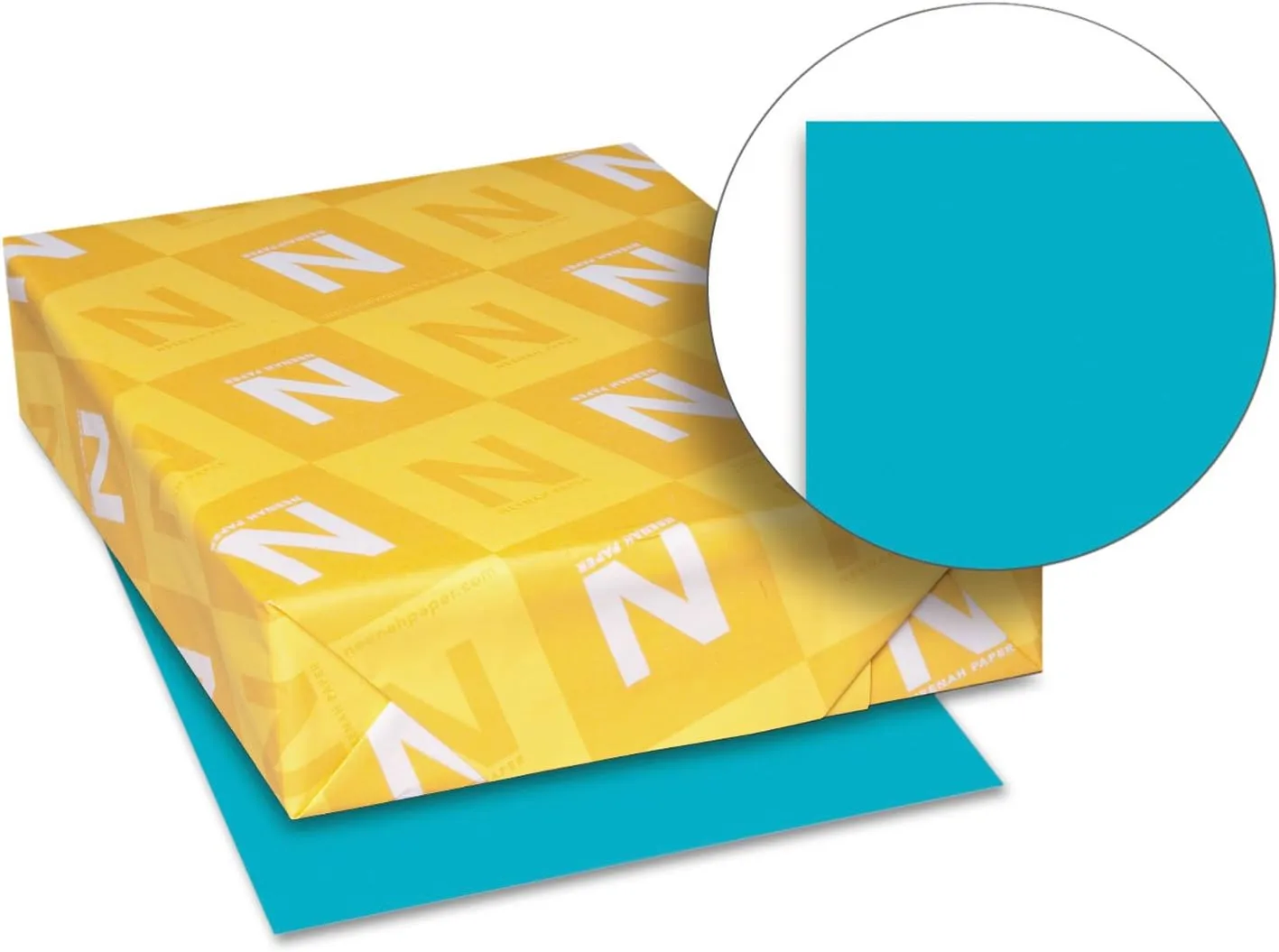 Neenah Astrobrights Color Paper, 8.5” x 11”, 24 lb/89 gsm, Terrestrial Teal, 500 Sheets (21849)