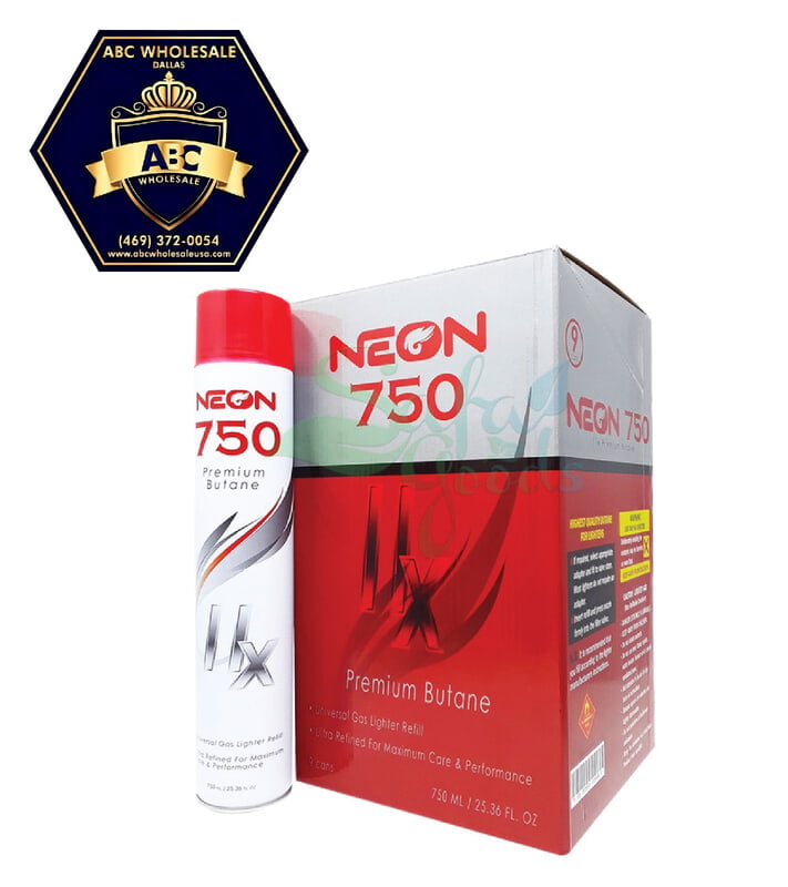 NEON 750 11X PREMIUM BUTANE 750ML 9CT