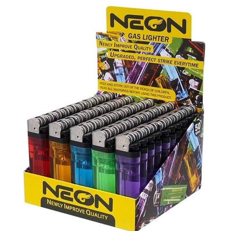 Neon Clear Lighter - 50ct