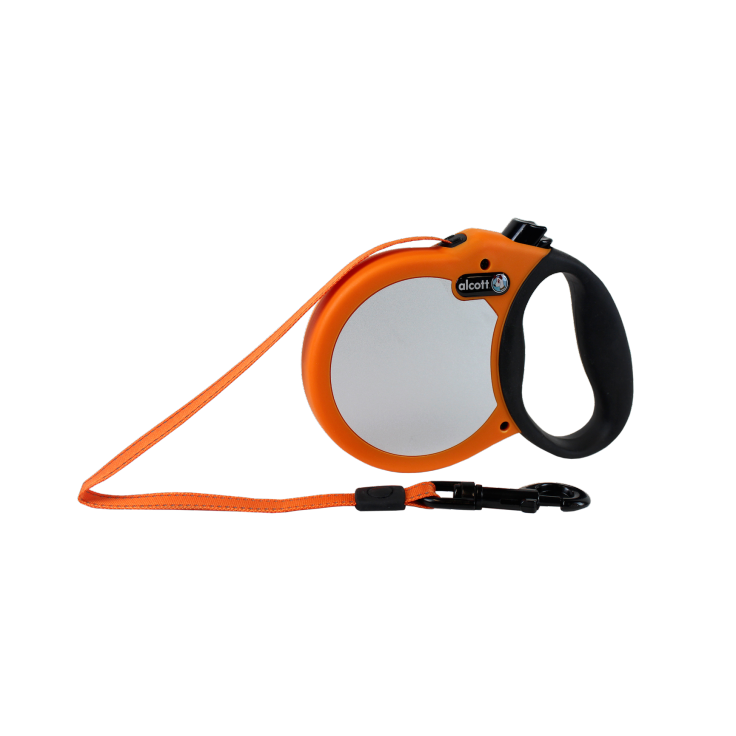 ALCOTT VISIBILITY RETRACTABLE LEASH, 5 M - SMALL - NEON ORANGE ALCOTT VISIBILITY RETRACTABLE LEASH, 5 M - SMALL - NEON ORANGE