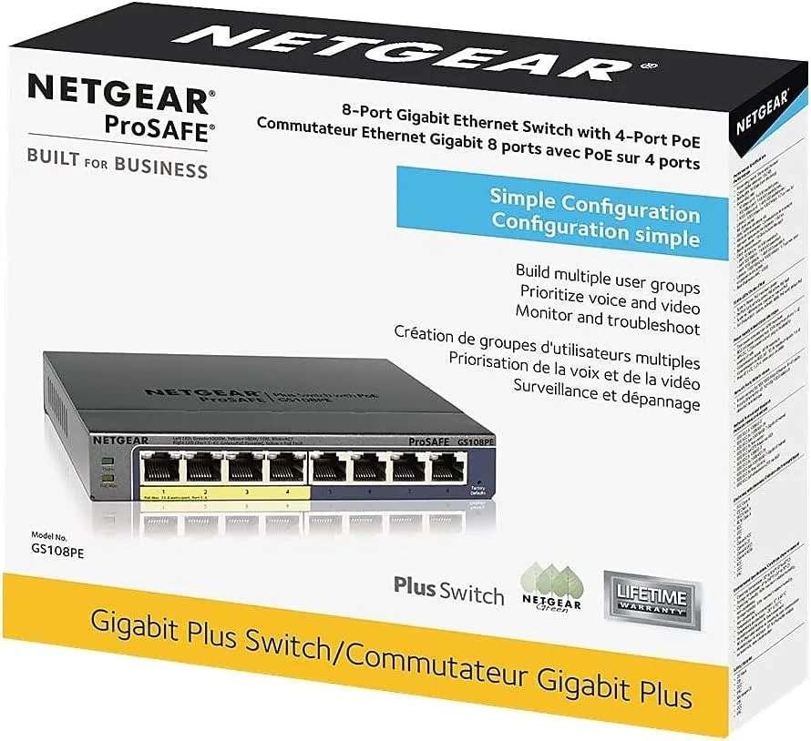 NETGEAR Gigabit PoE Ethernet Switches