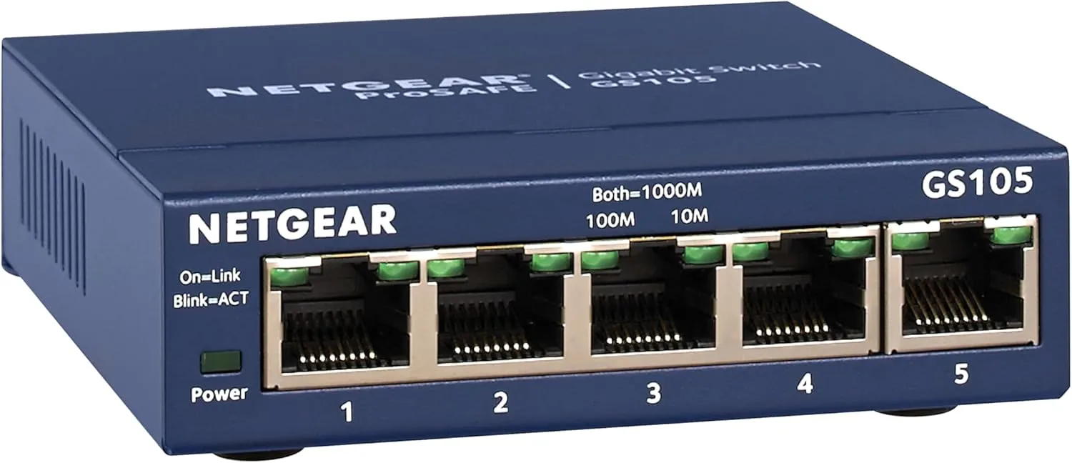 NETGEAR Gigabit Desktop/Wall-Mount Ethernet Switches