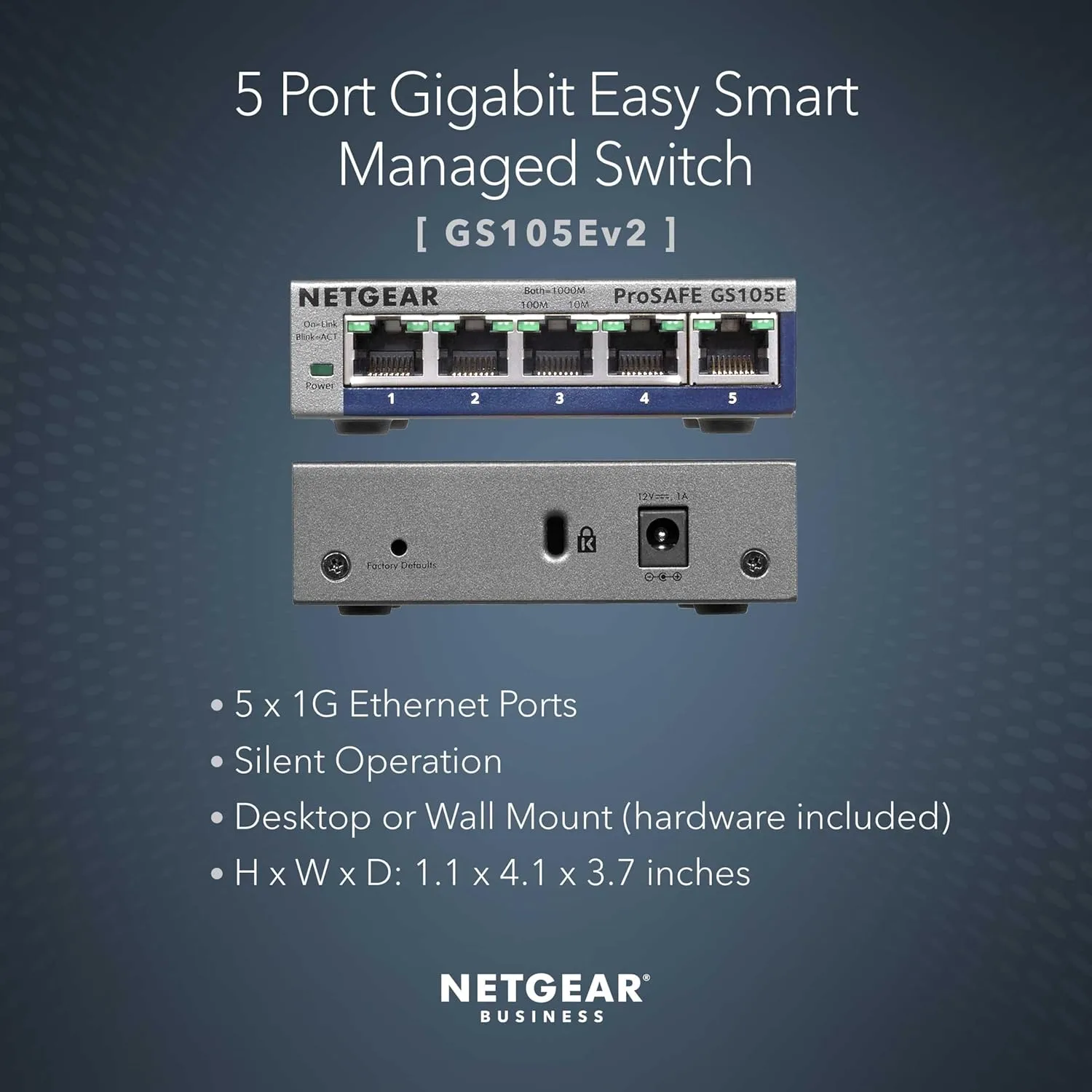 NETGEAR Gigabit Desktop/Wall-Mount Ethernet Switches