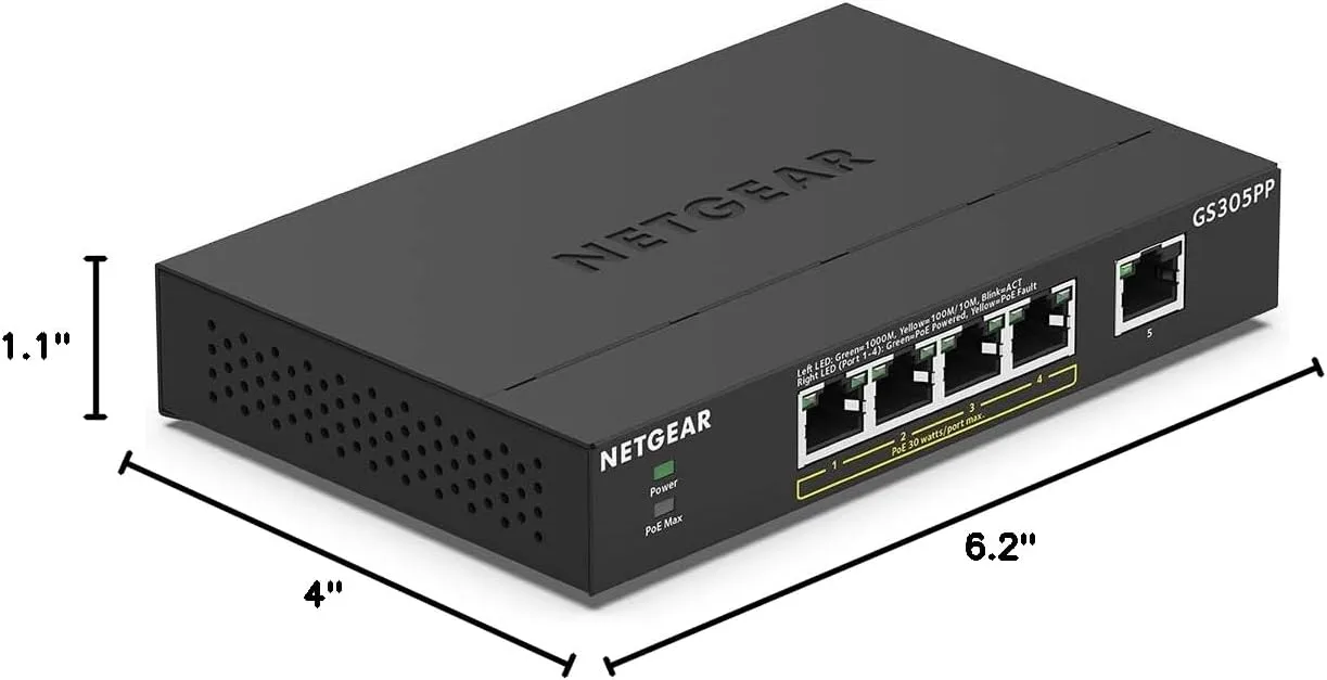 NETGEAR Gigabit Ethernet Unmanaged PoE+ Switches