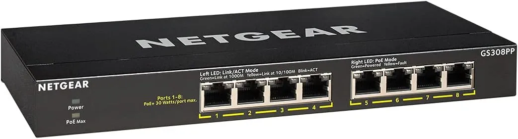 NETGEAR Gigabit Ethernet Unmanaged PoE+ Switches