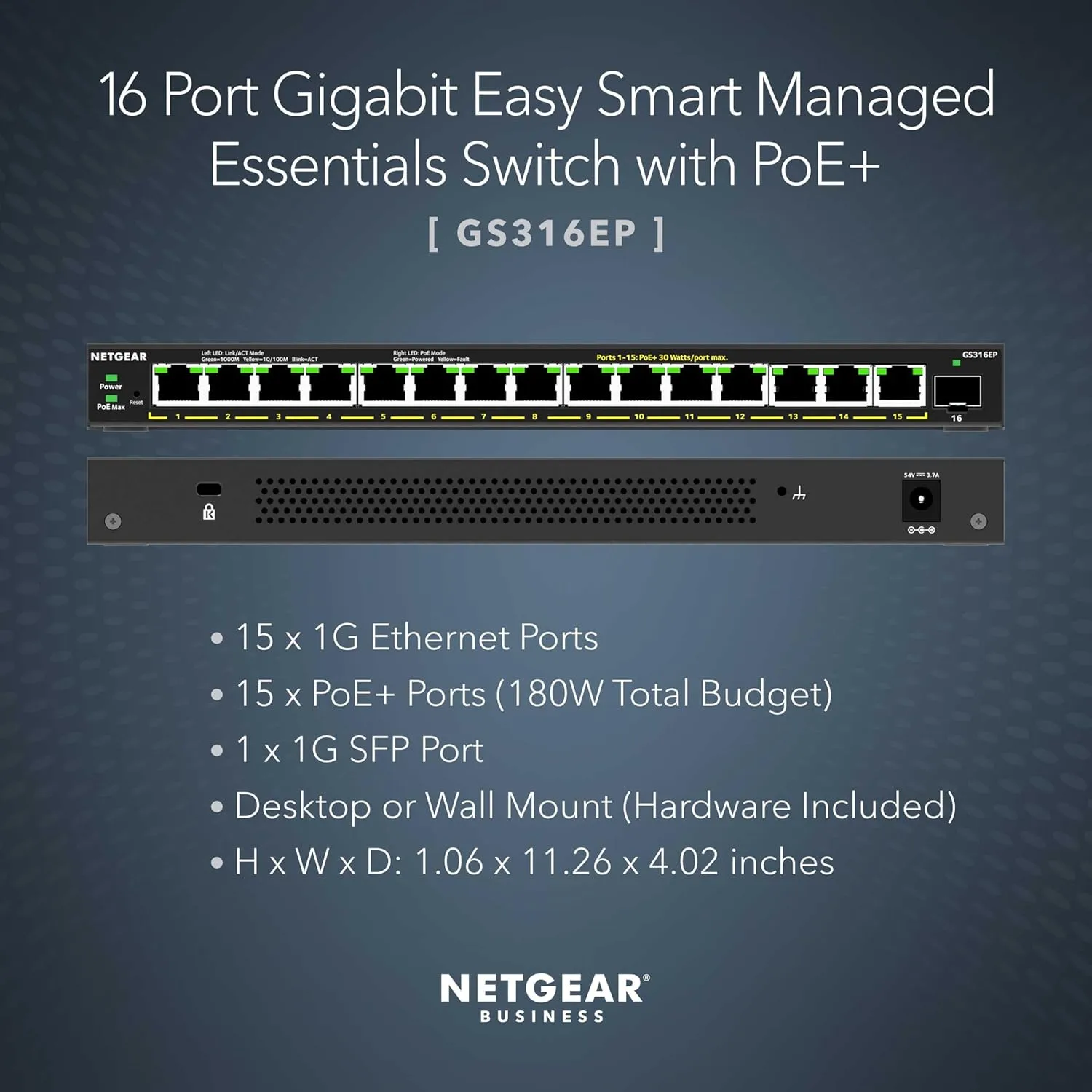 NETGEAR PoE+/PoE++ Gigabit Multi-Gigabit Easy Smart Managed Plus Switches