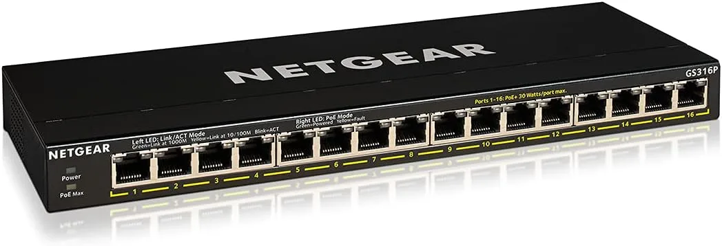 NETGEAR Gigabit Ethernet Unmanaged PoE+ Switches