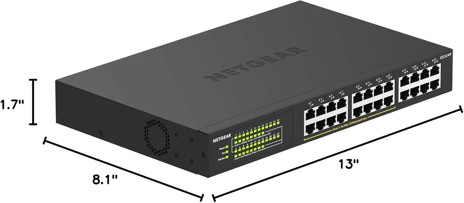 NETGEAR Gigabit Ethernet Unmanaged PoE+ Switches