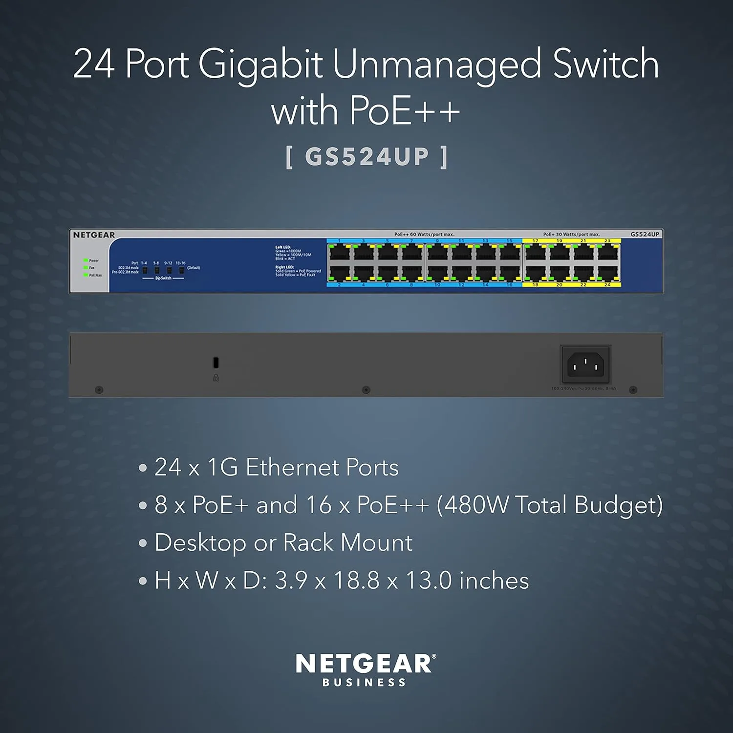 NETGEAR Gigabit PoE Ethernet Switches