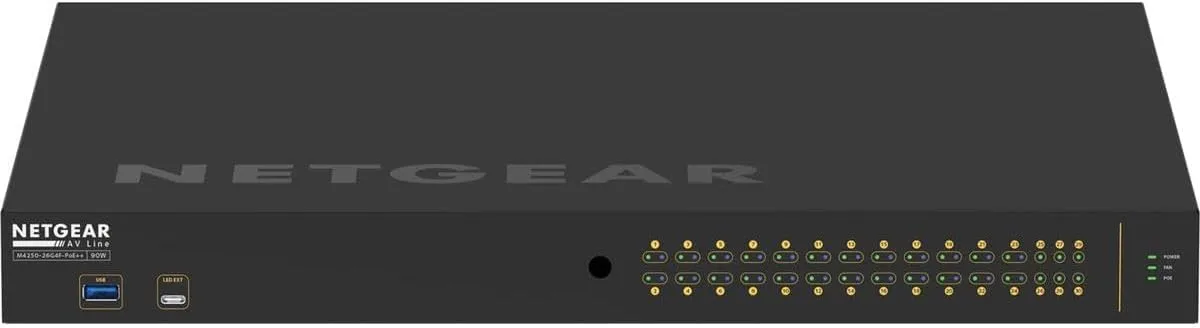 Netgear AV Line M4250-26G4F-PoE++ 30-Port 1440W Managed Switch