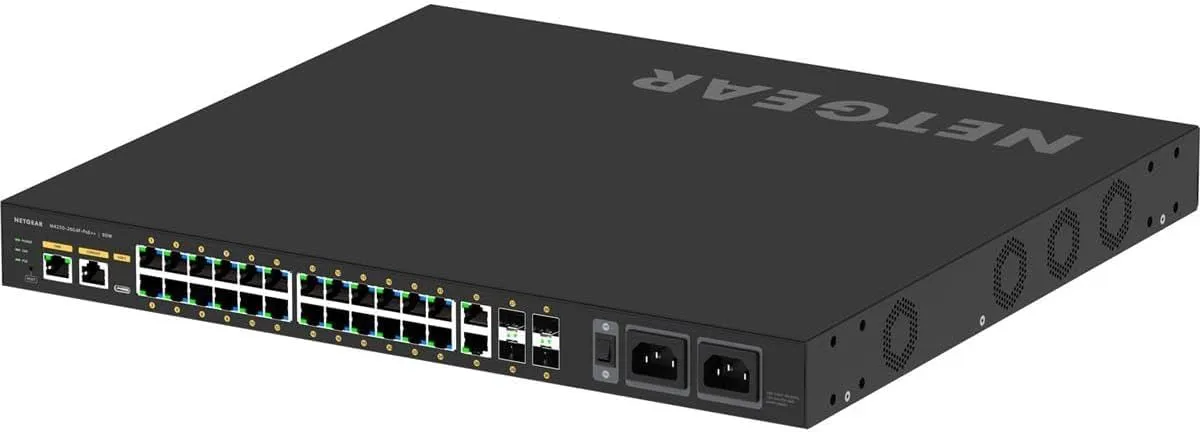 Netgear AV Line M4250-26G4F-PoE++ 30-Port 1440W Managed Switch
