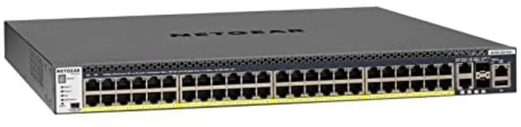 Netgear M4300-52G-PoE+ 48-Port Managed Stackable Switch (GSM4352PA-100NES)