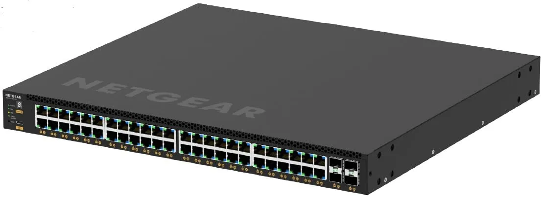 Netgear - GSM4352-100NES - NETGEAR M4350 GSM4352 52-Port 48x1G PoE+ (236W Base, up to 1,440W) and 4xSFP+ Managed Switch