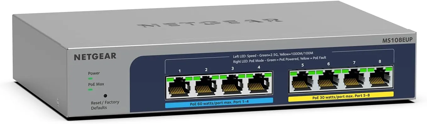 NETGEAR PoE+/PoE++ Gigabit Multi-Gigabit Easy Smart Managed Plus Switches