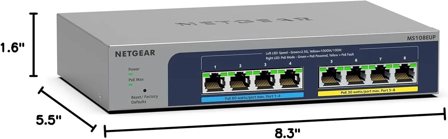 NETGEAR PoE+/PoE++ Gigabit Multi-Gigabit Easy Smart Managed Plus Switches