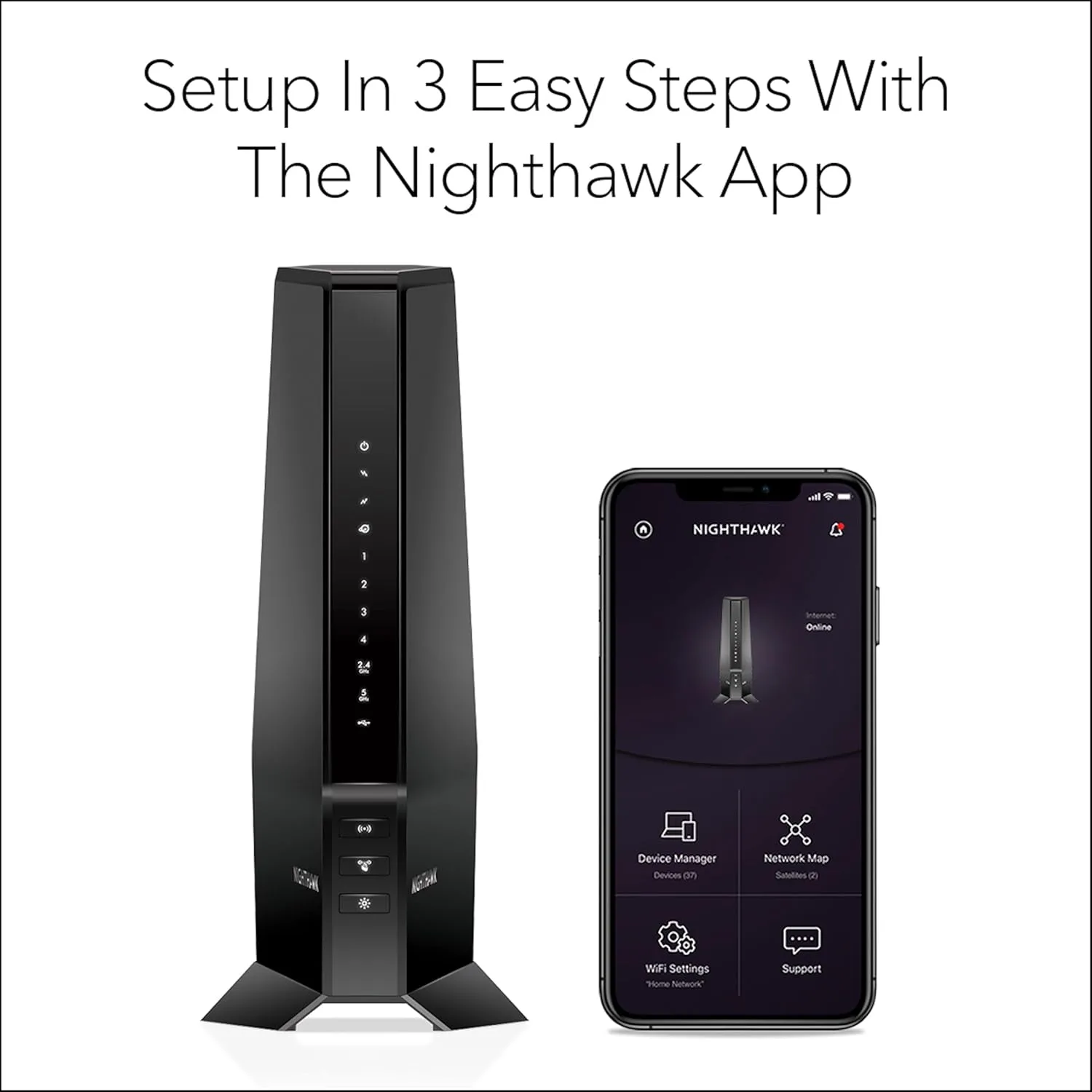 NETGEAR Nighthawk CAX30S AX2700 DOCSIS 3.1 Modem Router Combo - WiFi 6