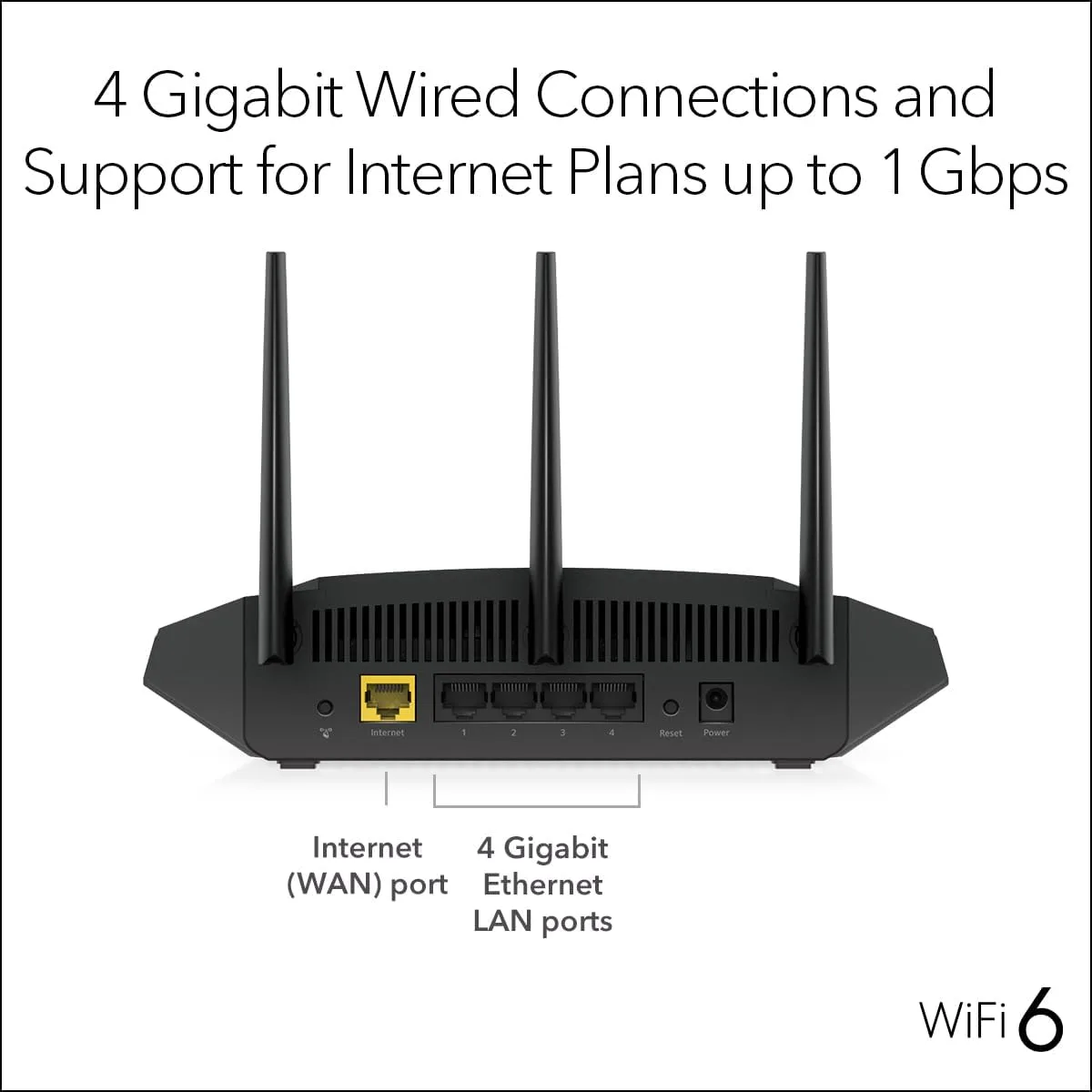 NETGEAR Nighthawk RAX36S WiFi 6 Router AX3000 Dual-Band (Up to 3Gbps)