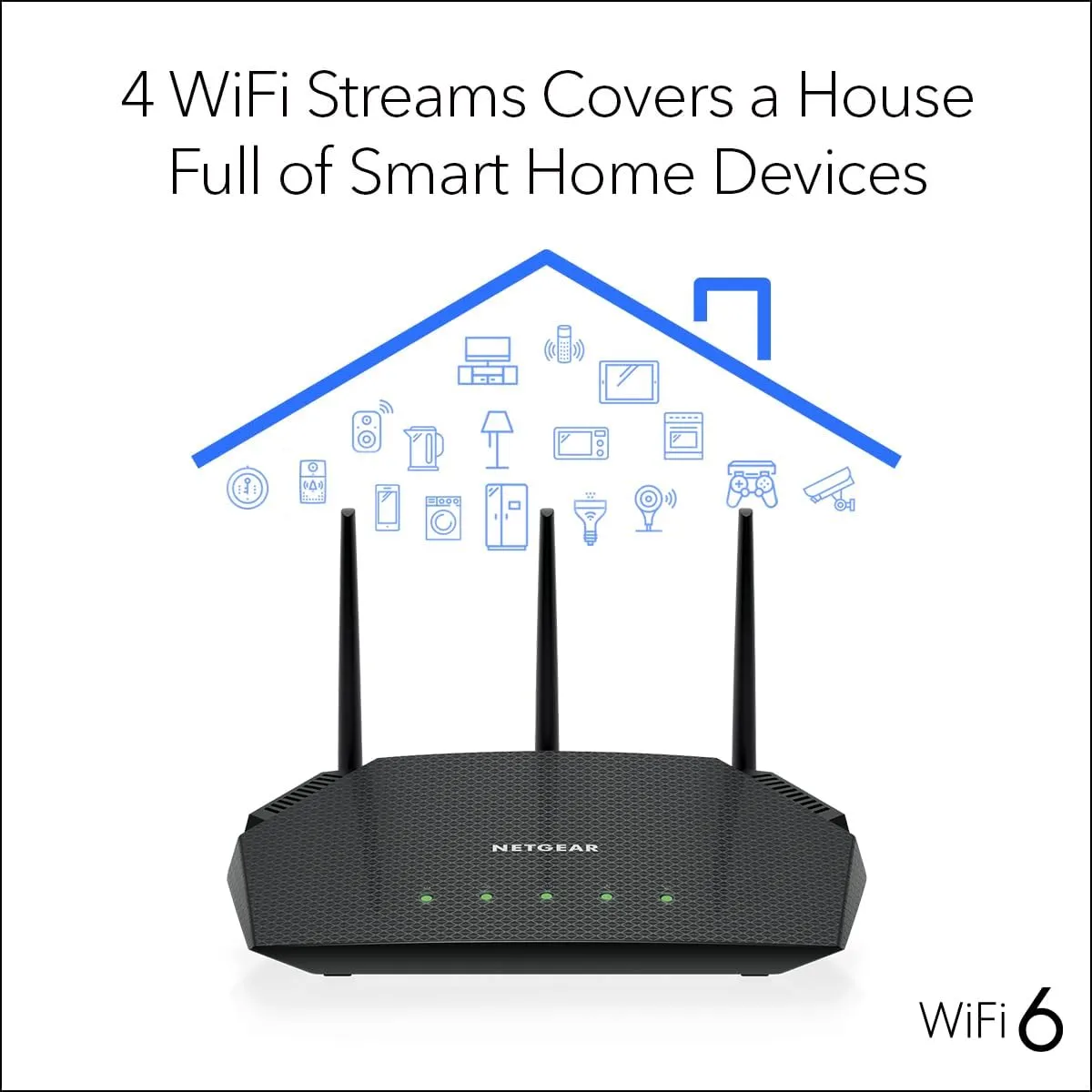 NETGEAR Nighthawk RAX36S WiFi 6 Router AX3000 Dual-Band (Up to 3Gbps)