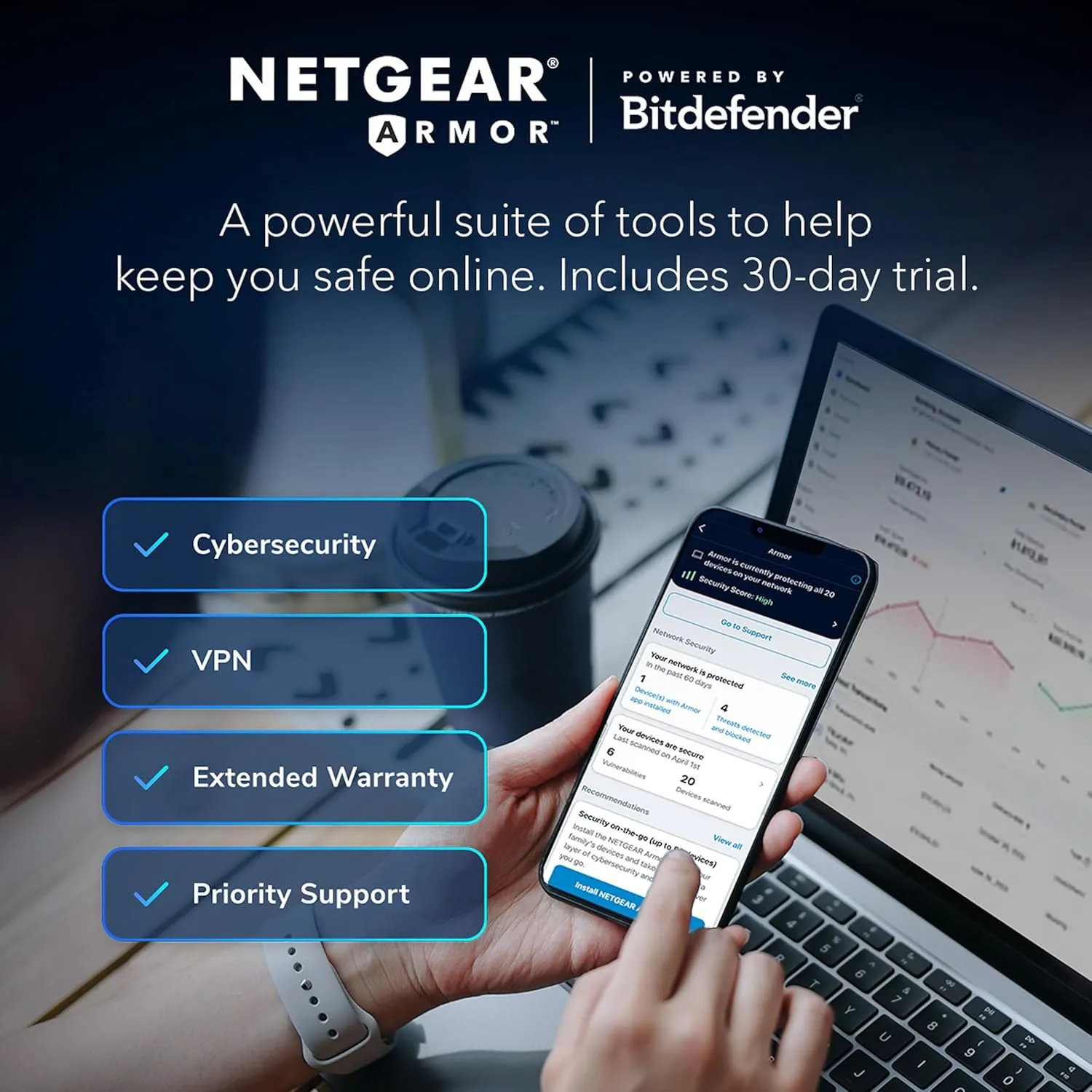 NETGEAR Nighthawk Dual-Band WiFi 7 Router (RS200) - BE6500 6.5Gbps
